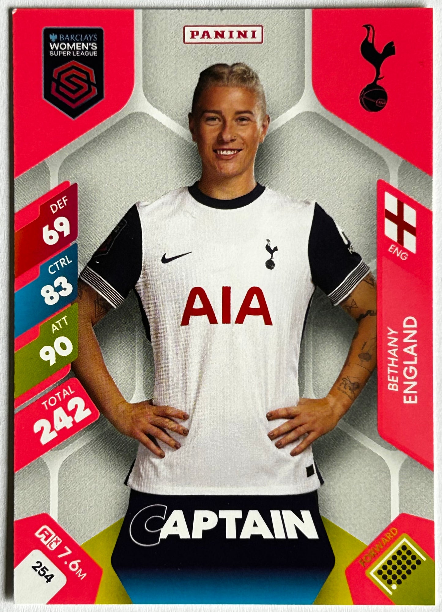 Panini Adrenalyn XL Barclays Women's Super League 2025 - Single CAPTAIN Cards (1:4 packets) #244 - #255