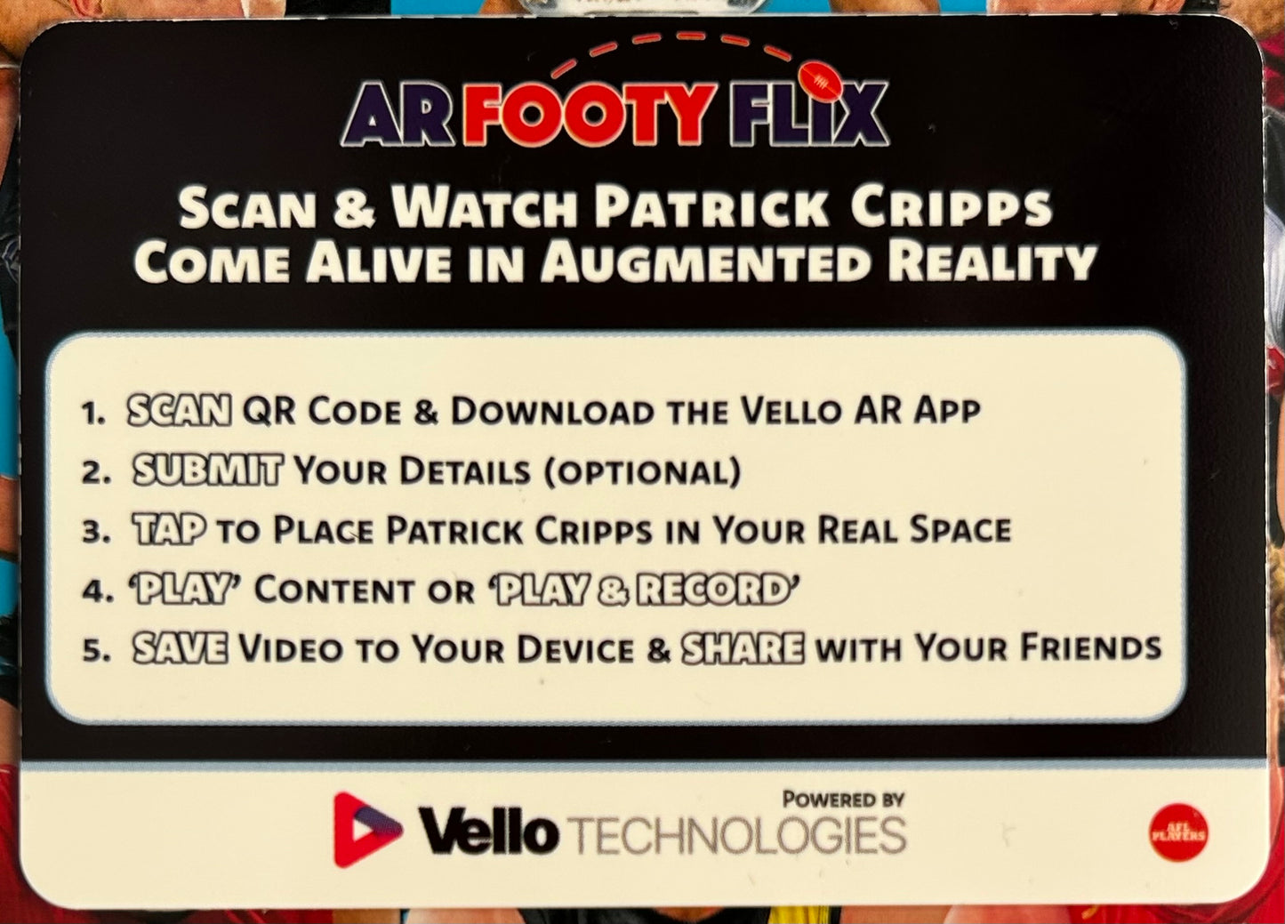 AFL Teamcoach 2025 - PATRICK CRIPPS (CARLTON) AR Footy Flix ARF-03