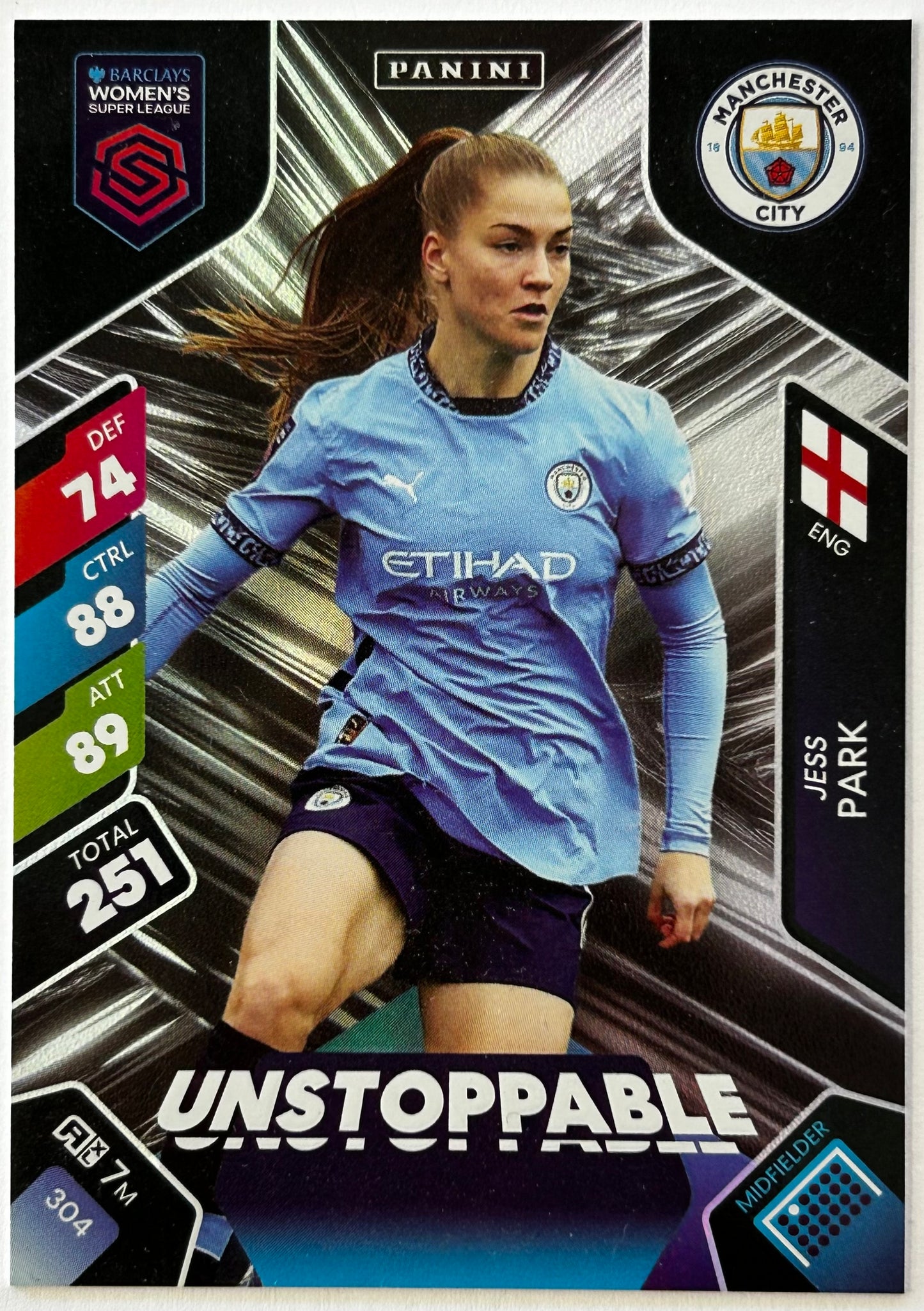 Panini Adrenalyn XL Barclays Women's Super League 2025 - Single UNSTOPPABLE Cards (1:5.5 packets) #298 - #306
