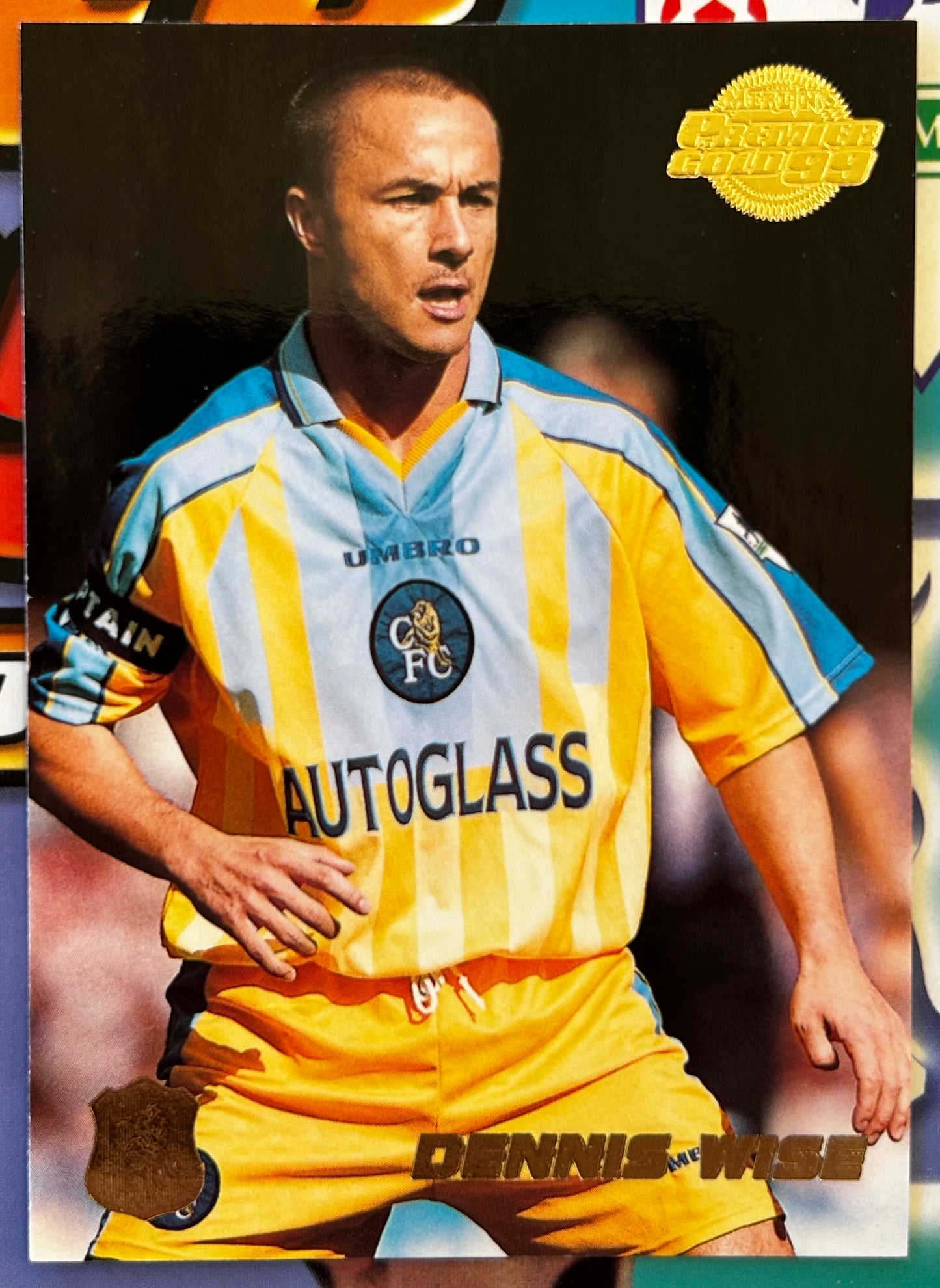 Merlin's Premier Gold 99 Trading Cards - DENNIS WISE (CHELSEA) #34