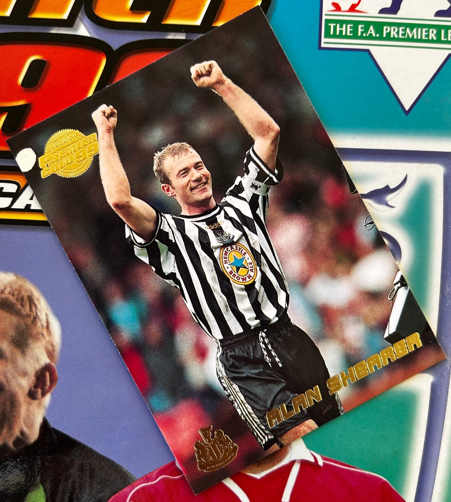 Merlin's Premier Gold 99 Trading Cards - ALAN SHEARER (NEWCASTLE UNITED) #106