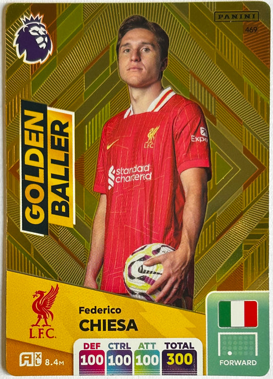 Panini Adrenalyn XL Premier League 2025 - FEDERICO CHIESA (LIVERPOOL) Golden Ballers 469