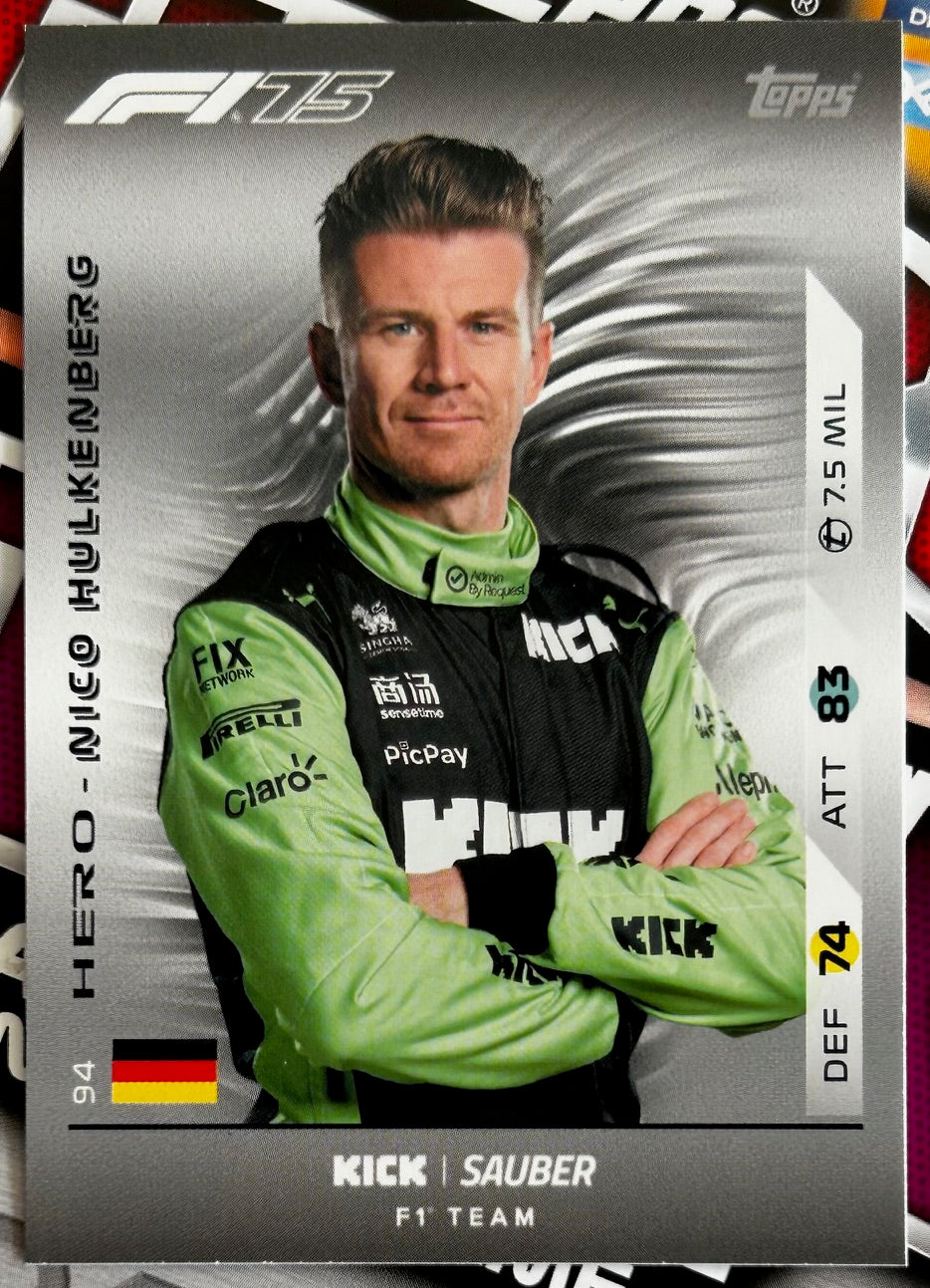 Topps F1 Turbo Attax 2025 - Single KICK SAUBER F1 TEAM Cards (#91 - #99)