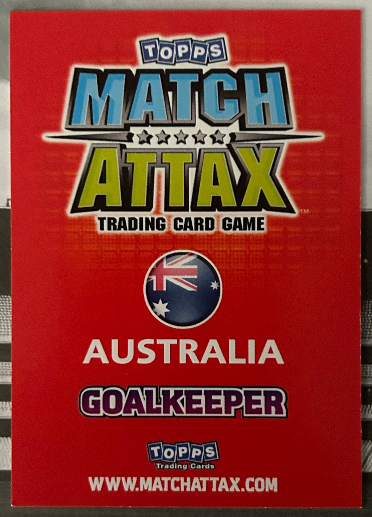 Topps Match Attax England World Cup 2010 - MARK SCHWARZER (AUSTRALIA) Socceroos #15