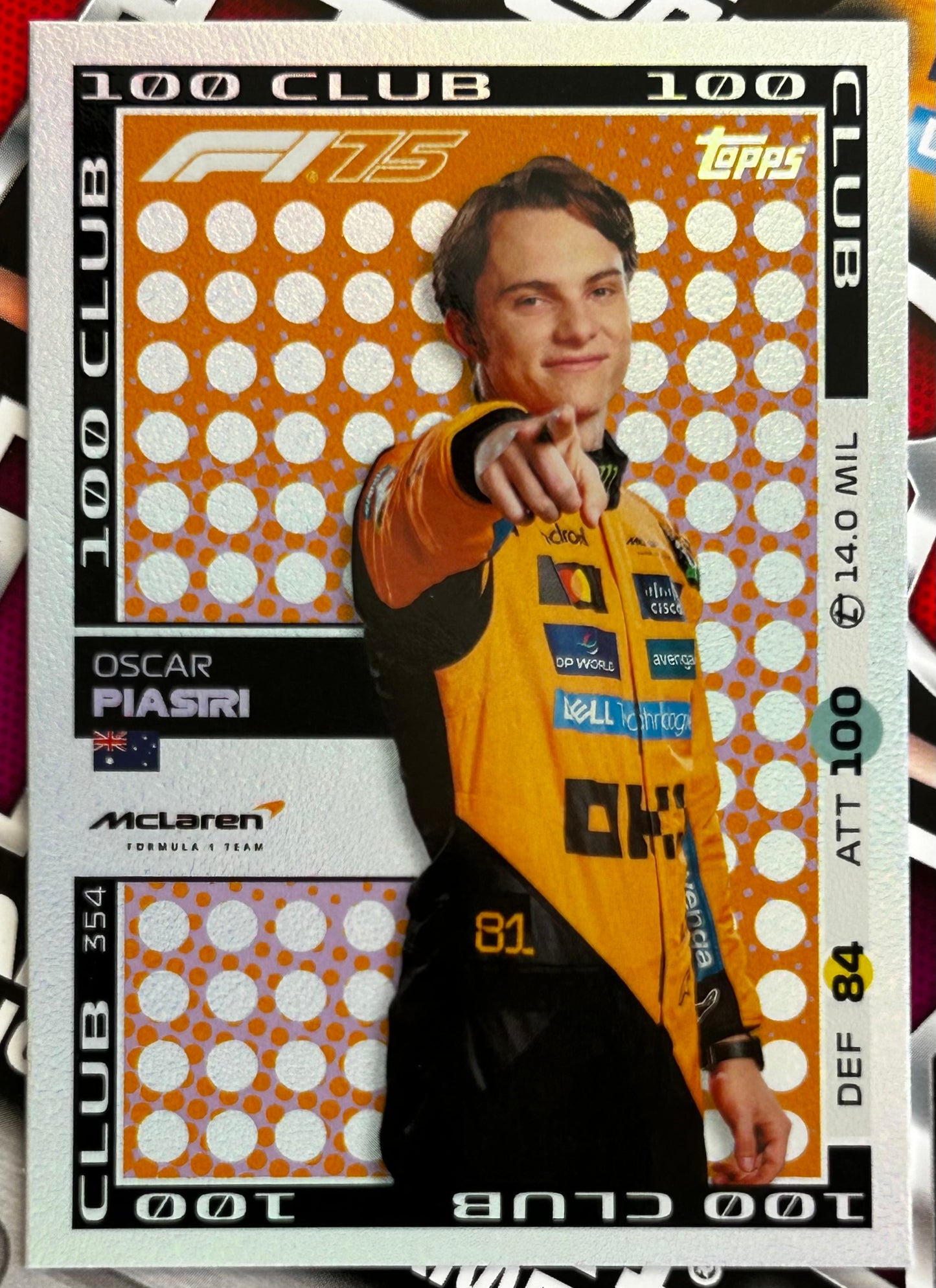 Topps F1 Turbo Attax 2025 - Single SUPERNOVA & 100 CLUB Cards (#334 - #356)