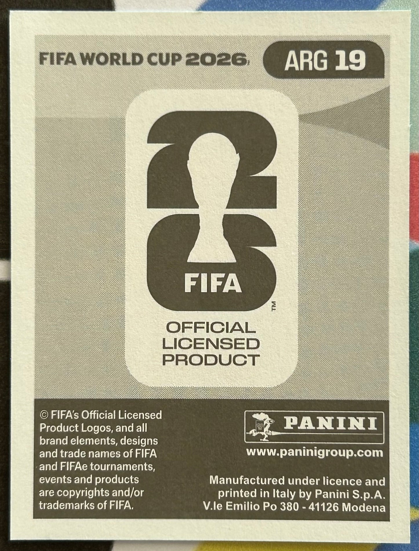 Panini FIFA World Cup 2026 Official Sticker Collection - JULIAN ALVAREZ (ARGENTINA) ARG19
