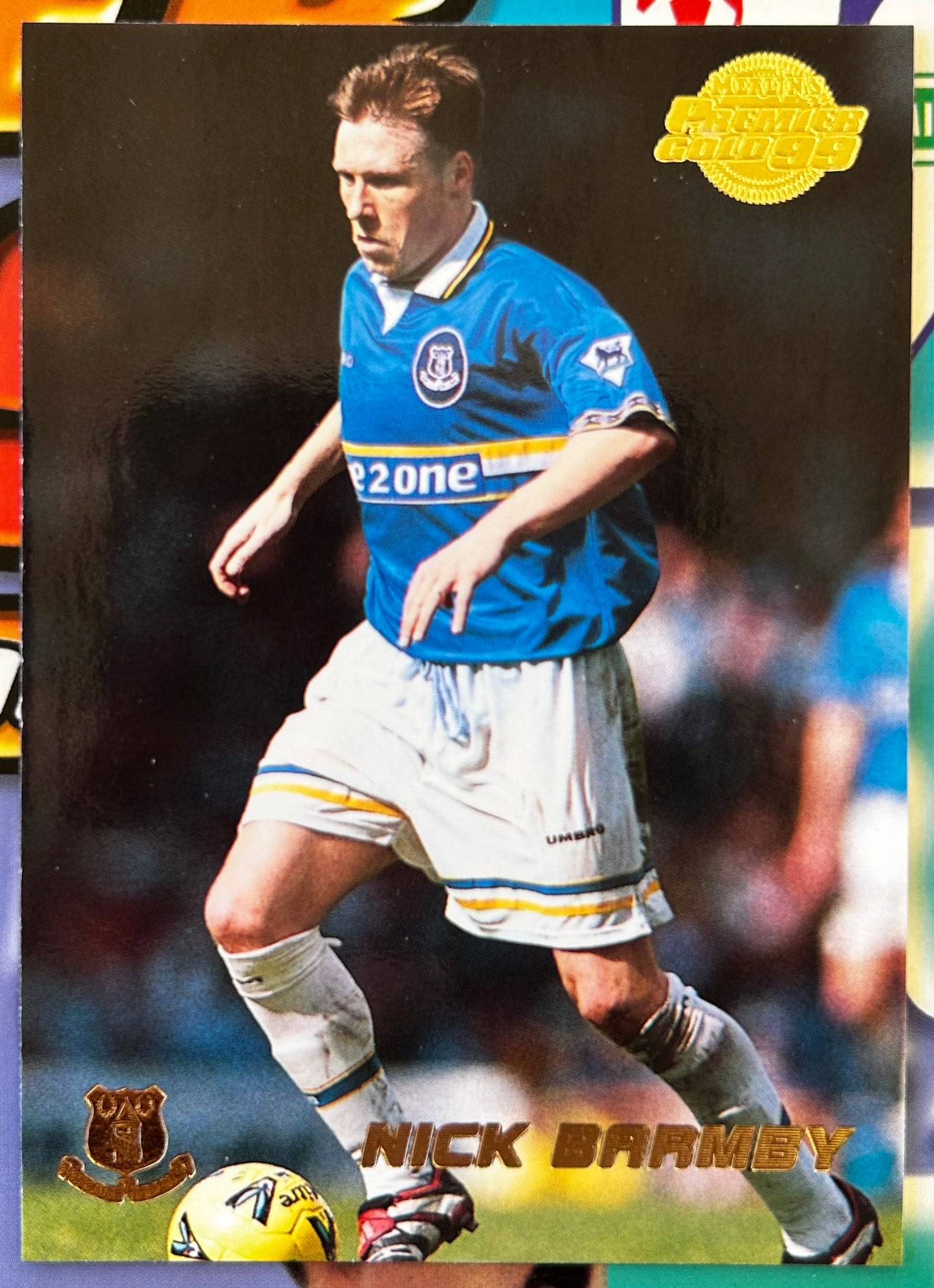 Merlin's Premier Gold 99 Trading Cards - NICK BARMBY (EVERTON) #58