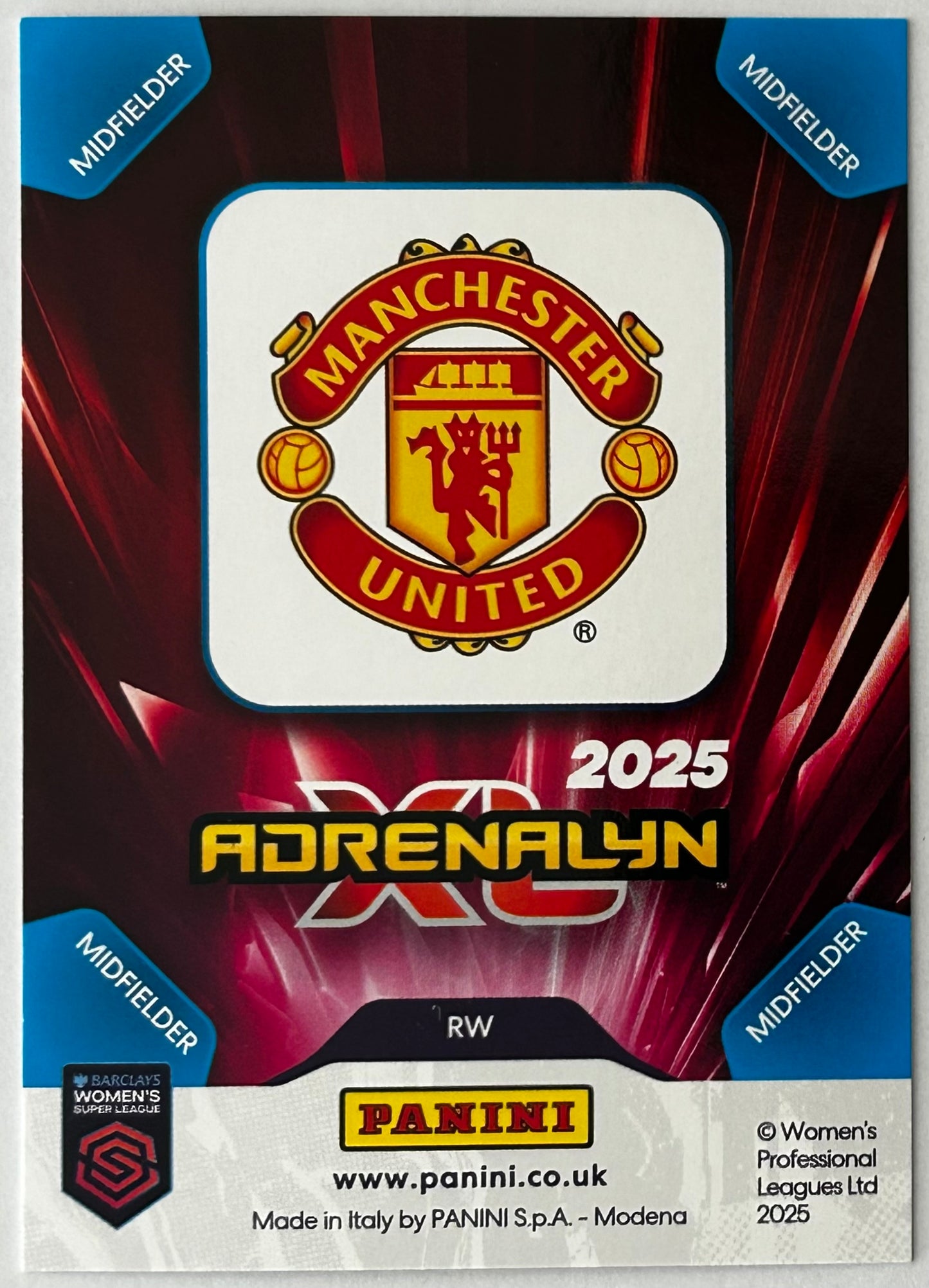 Panini Adrenalyn XL Barclays Women's Super League 2025 - HINATA MIYAZAWA (MANCHESTER UNITED) Limited Edition