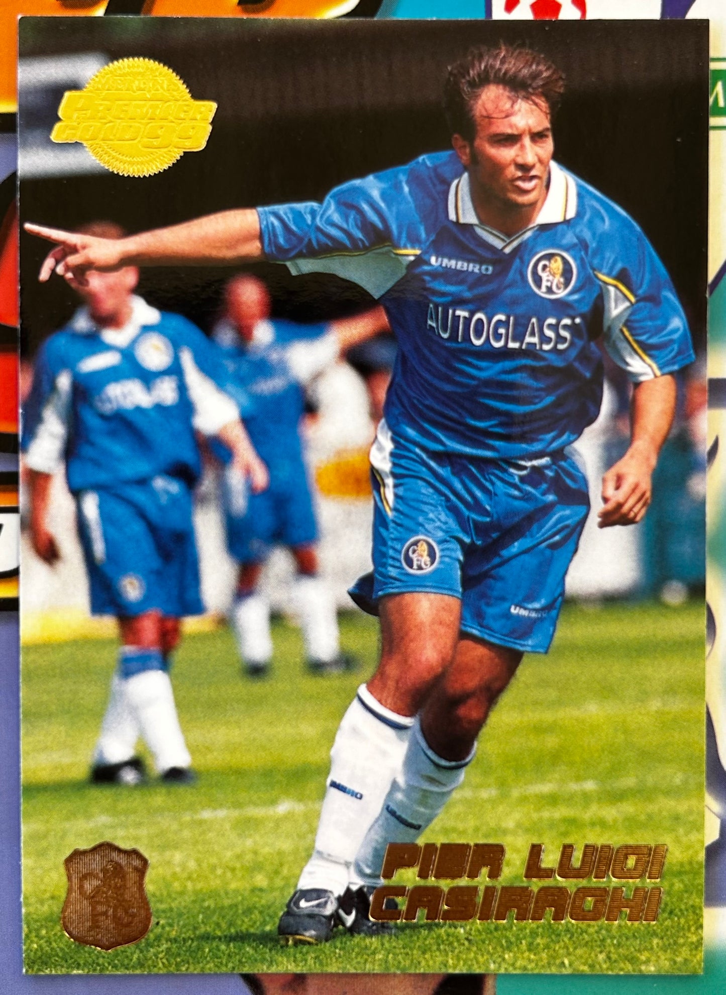 Merlin's Premier Gold 99 Trading Cards - PIER LUIGI CASIRAGHI (CHELSEA) #37