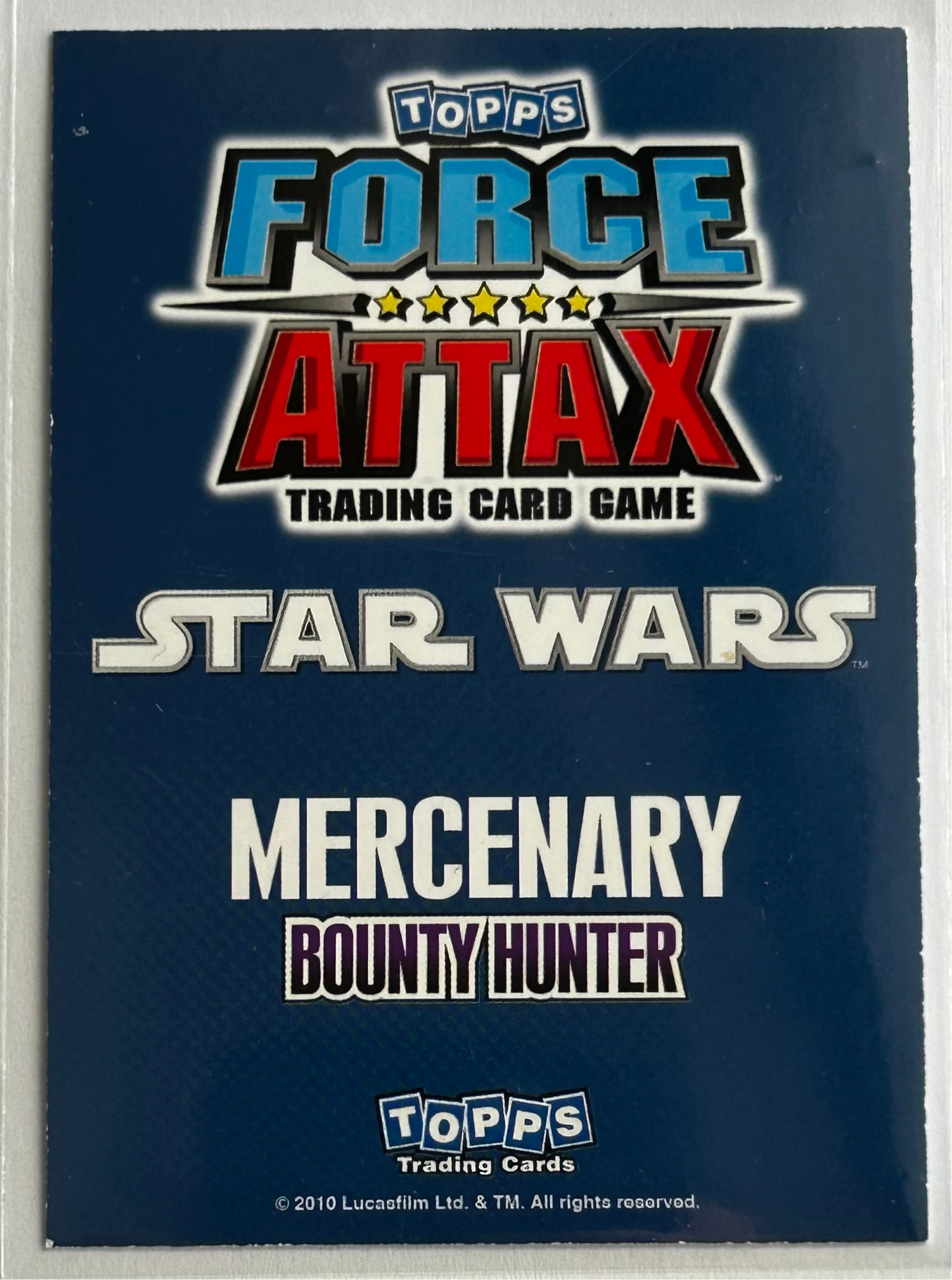 Topps Star Wars Force Attax 2010 - BOBA FETT Limited Edition LE2 (UK Series 1)