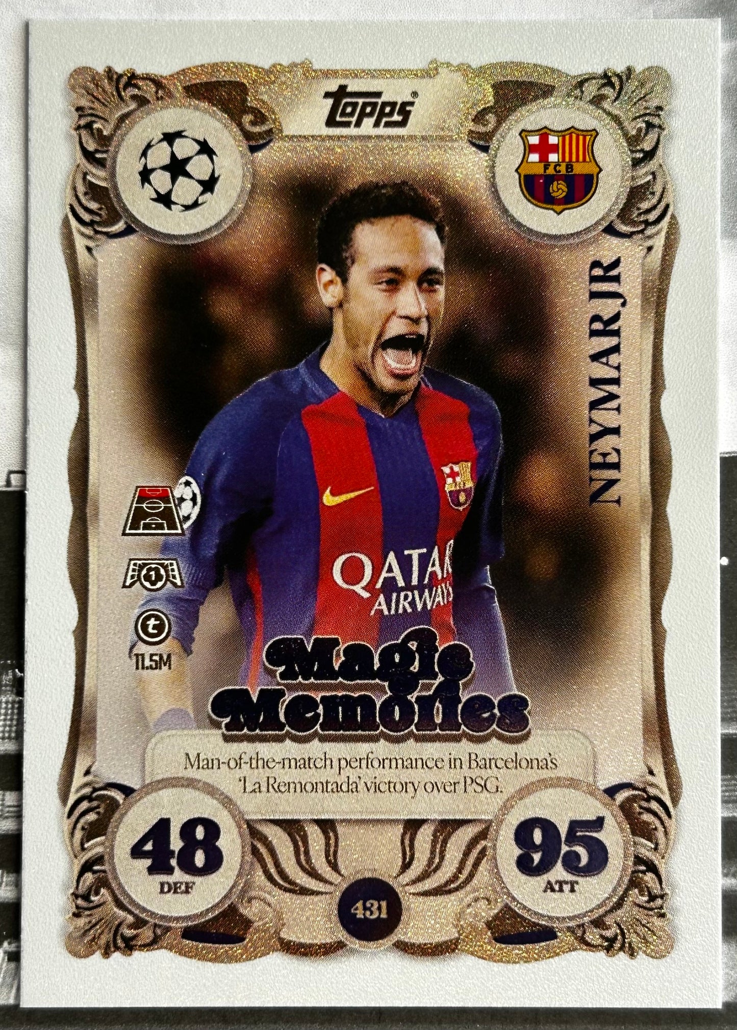 2025-26 Topps UCC Match Attax - MAGIC MEMORIES Rainbow Plus Foil (#424-#441) 1:3 packs