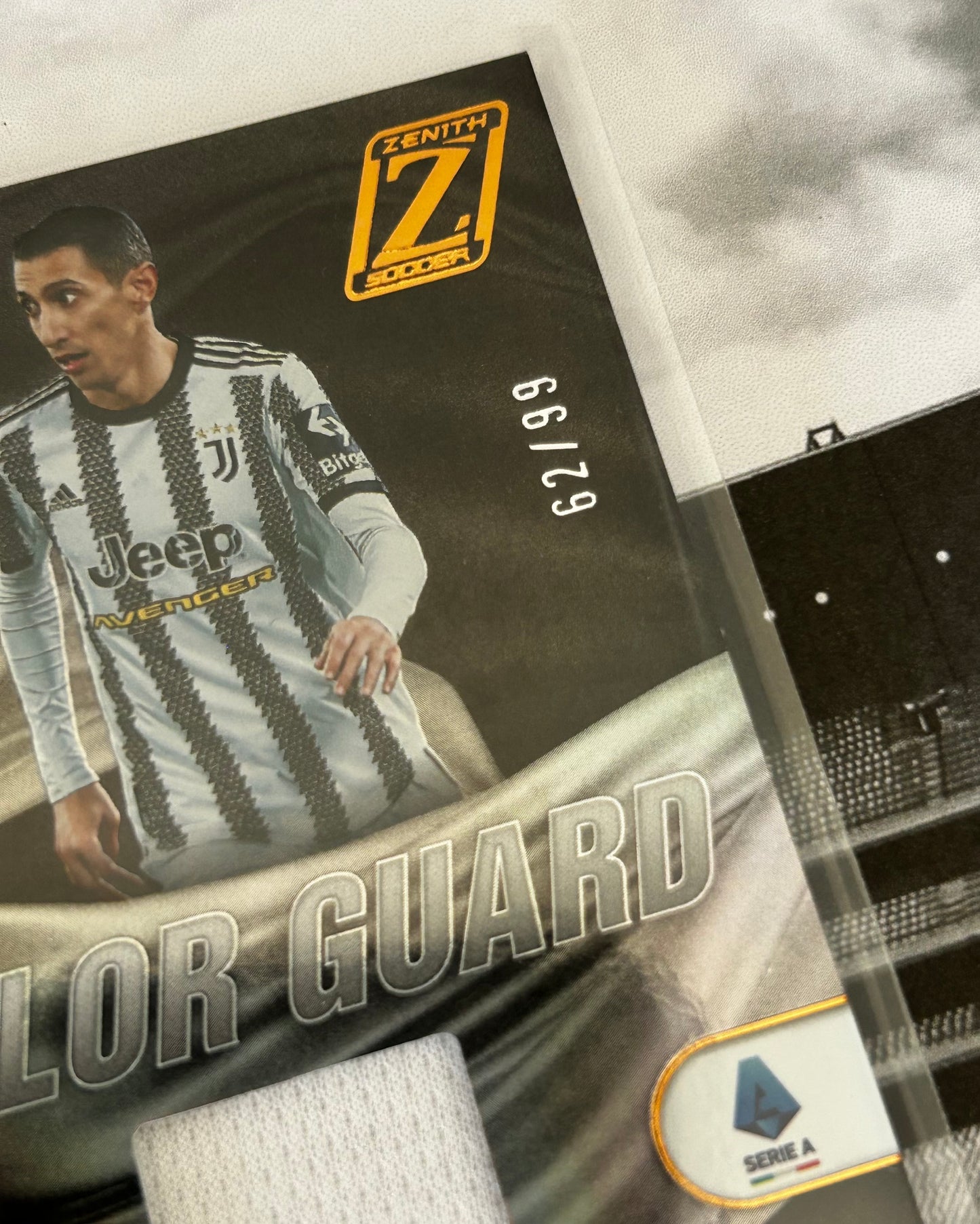 2022-23 Panini Chronicles Zenith Serie A Soccer - ANGEL DI MARIA (JUVENTUS) Colour Guard Patch CG-ADM /99