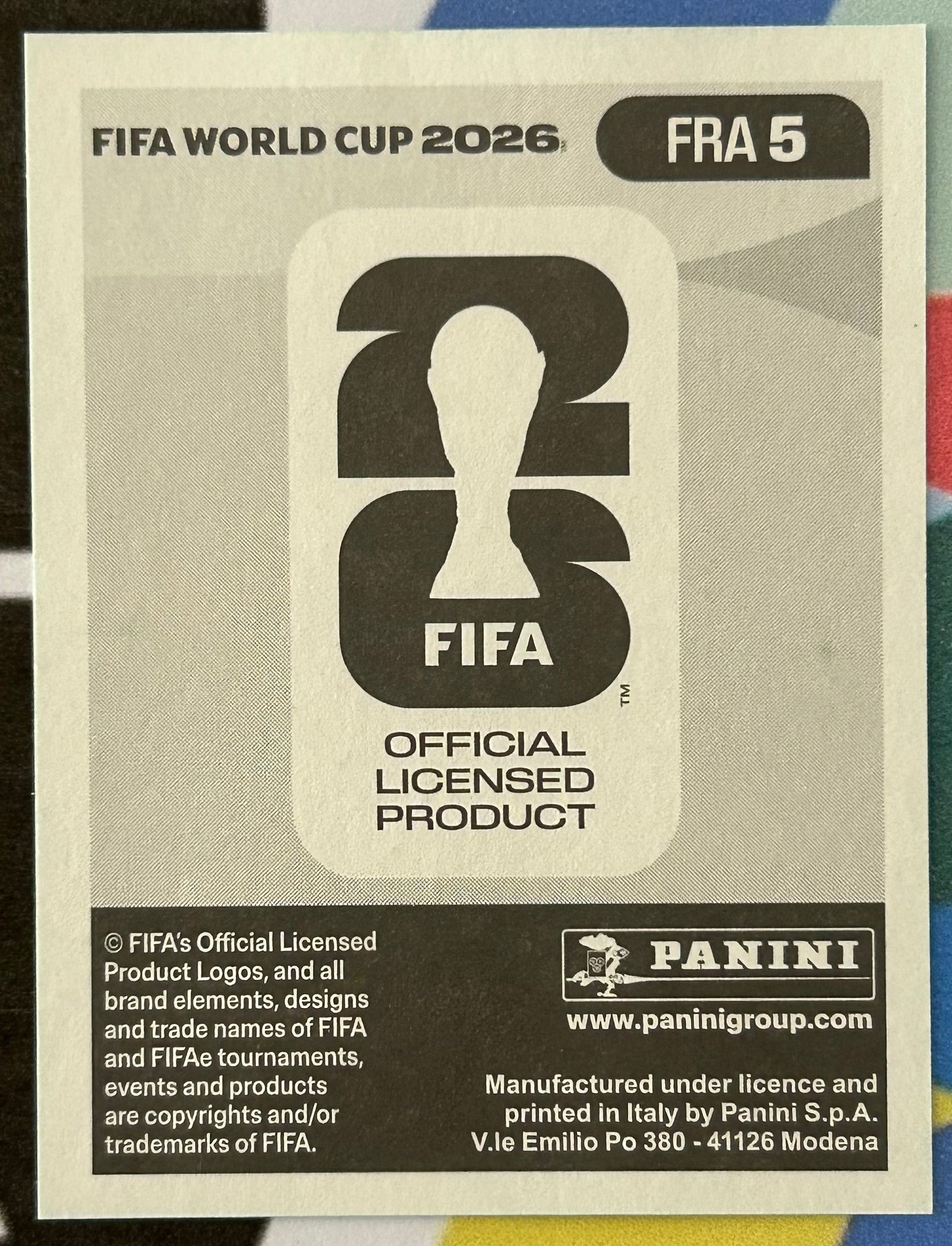 Panini FIFA World Cup 2026 Official Sticker Collection - JULES KOUNDE (FRANCE) FRA5