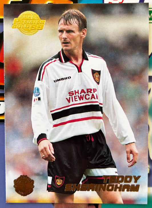 Merlin's Premier Gold 99 Trading Cards - TEDDY SHERINGHAM (MANCHESTER UNITED) #89