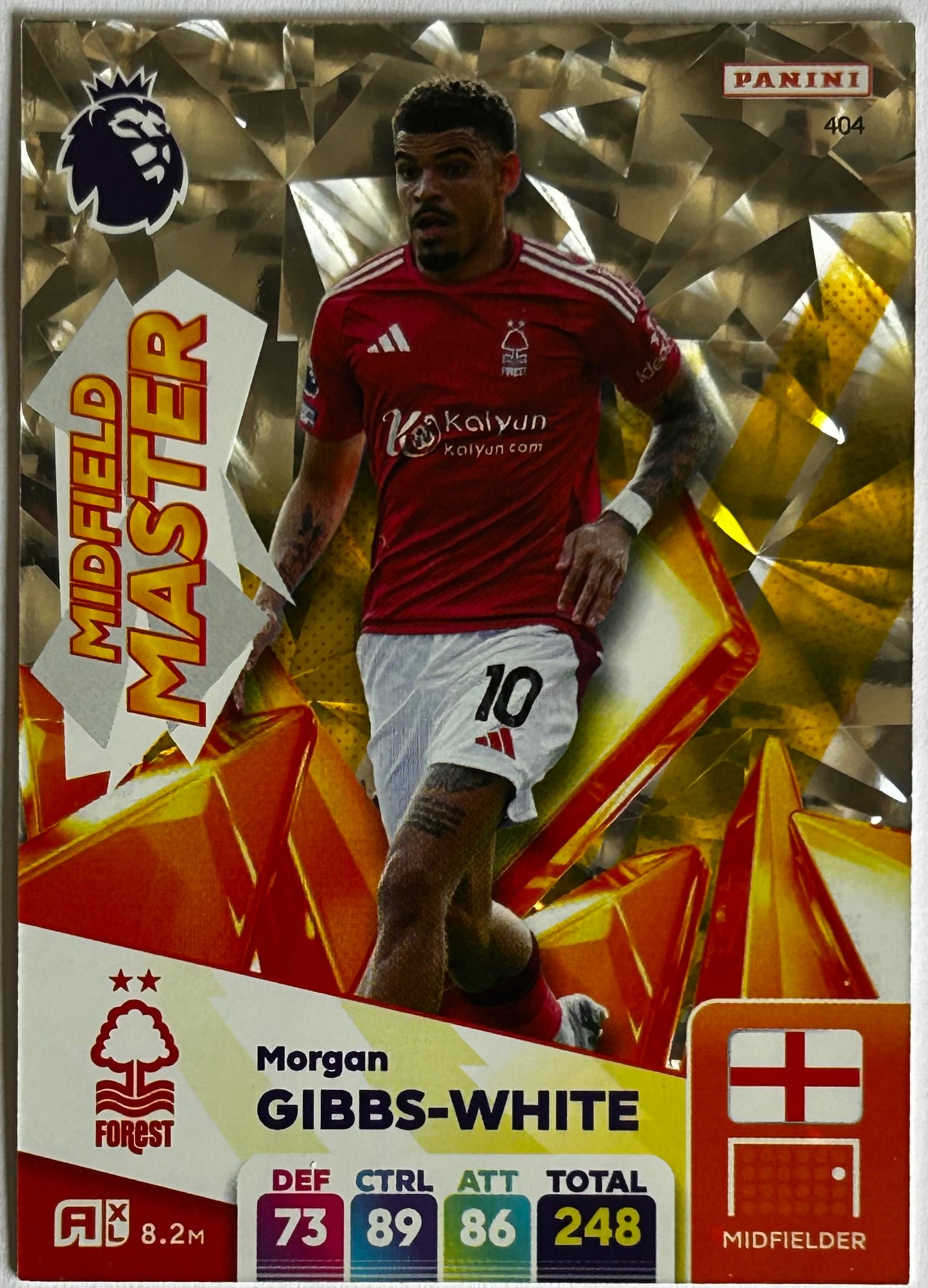 Panini Adrenalyn XL Premier League 2025 - Single MIDFIELD MASTER Cards (#397 - #405) 1:6 packets