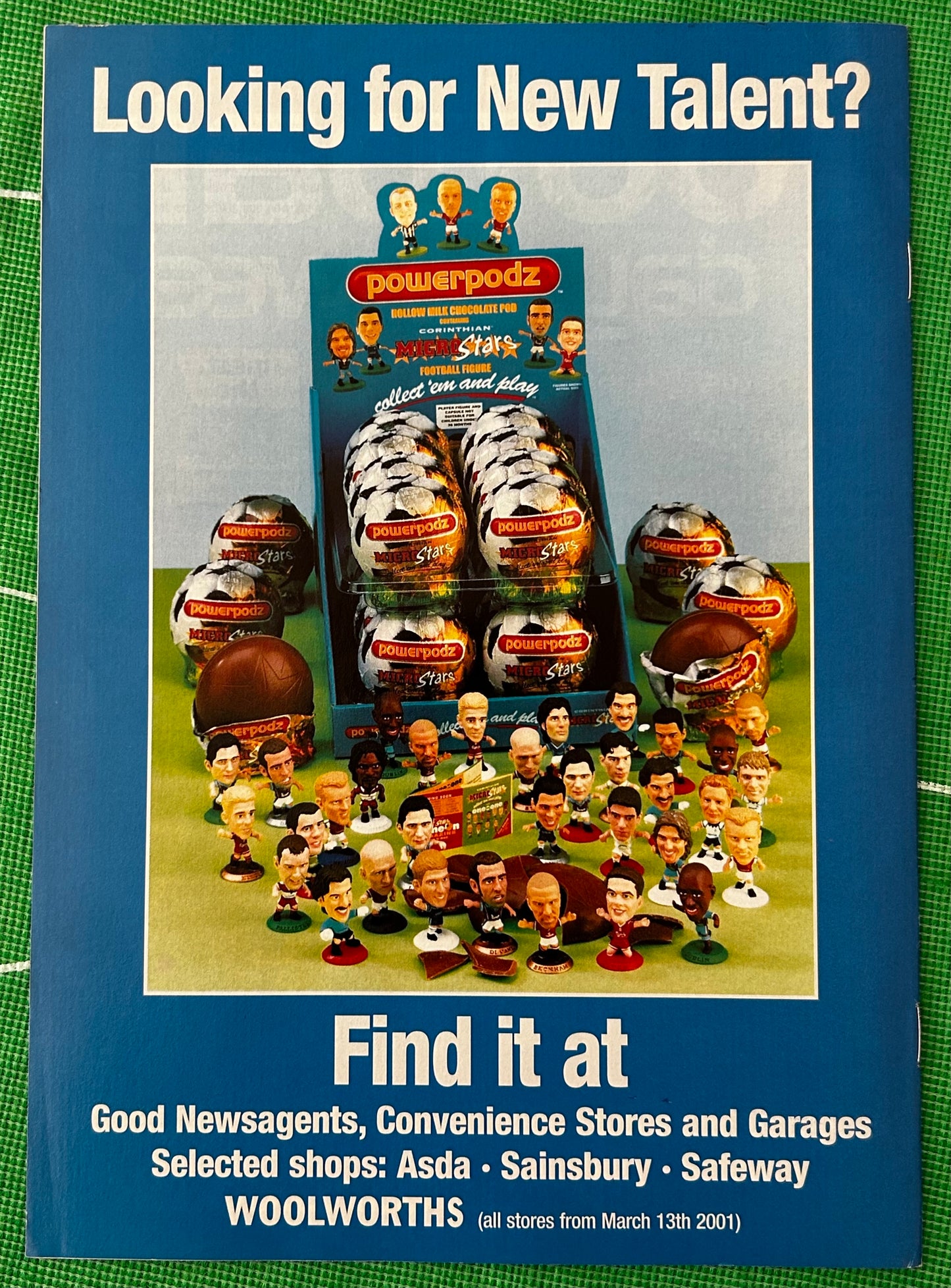 Corinthian MicroStars Powerpodz Game On Magazine Starter Kit - Issue 1 2001 (Signed by Gareth Barry)