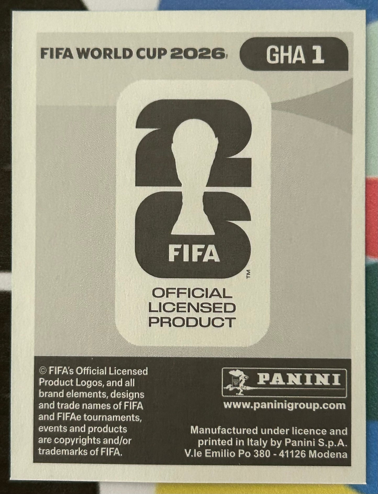 Panini FIFA World Cup 2026 Official Sticker Collection - EMBLEM (GHANA) Foil Sticker GHA1