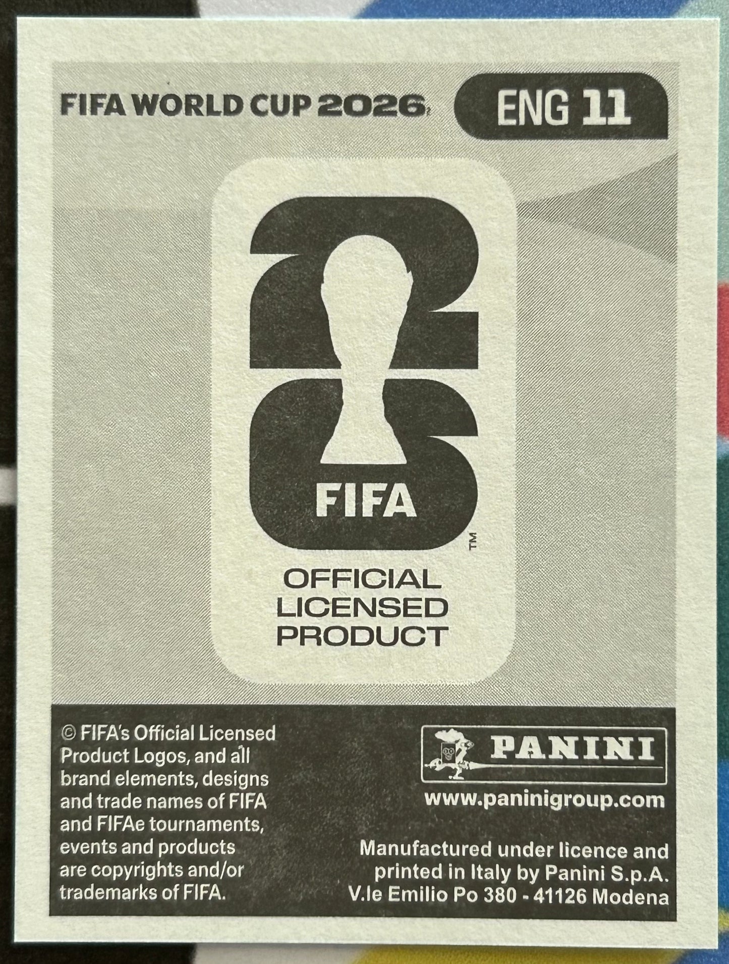 Panini FIFA World Cup 2026 Official Sticker Collection - JUDE BELLINGHAM (ENGLAND) ENG11