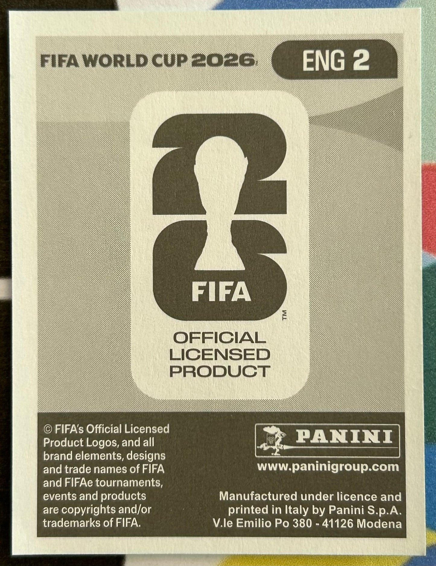 Panini FIFA World Cup 2026 Official Sticker Collection - JORDAN PICKFORD (ENGLAND) ENG2
