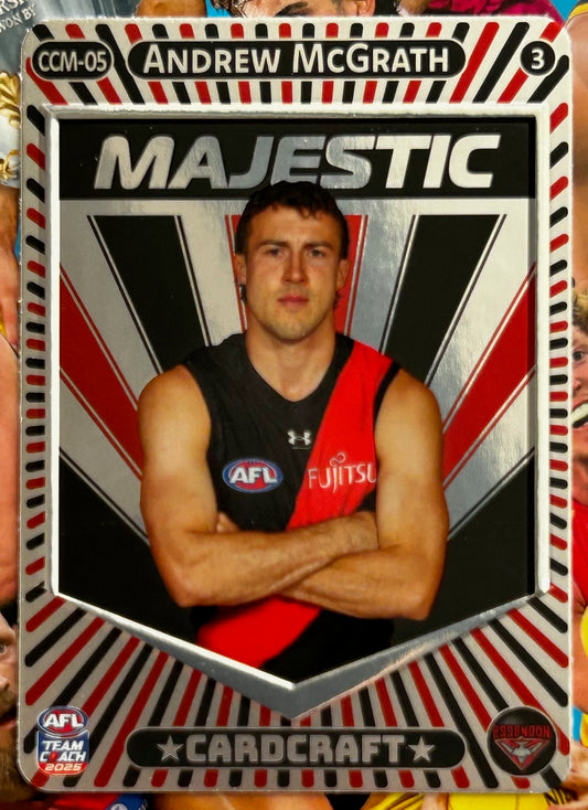 AFL Teamcoach 2025 - ANDREW McGRATH (ESSENDON) Card Craft Majestic CCM-05 #3 1:6 packs