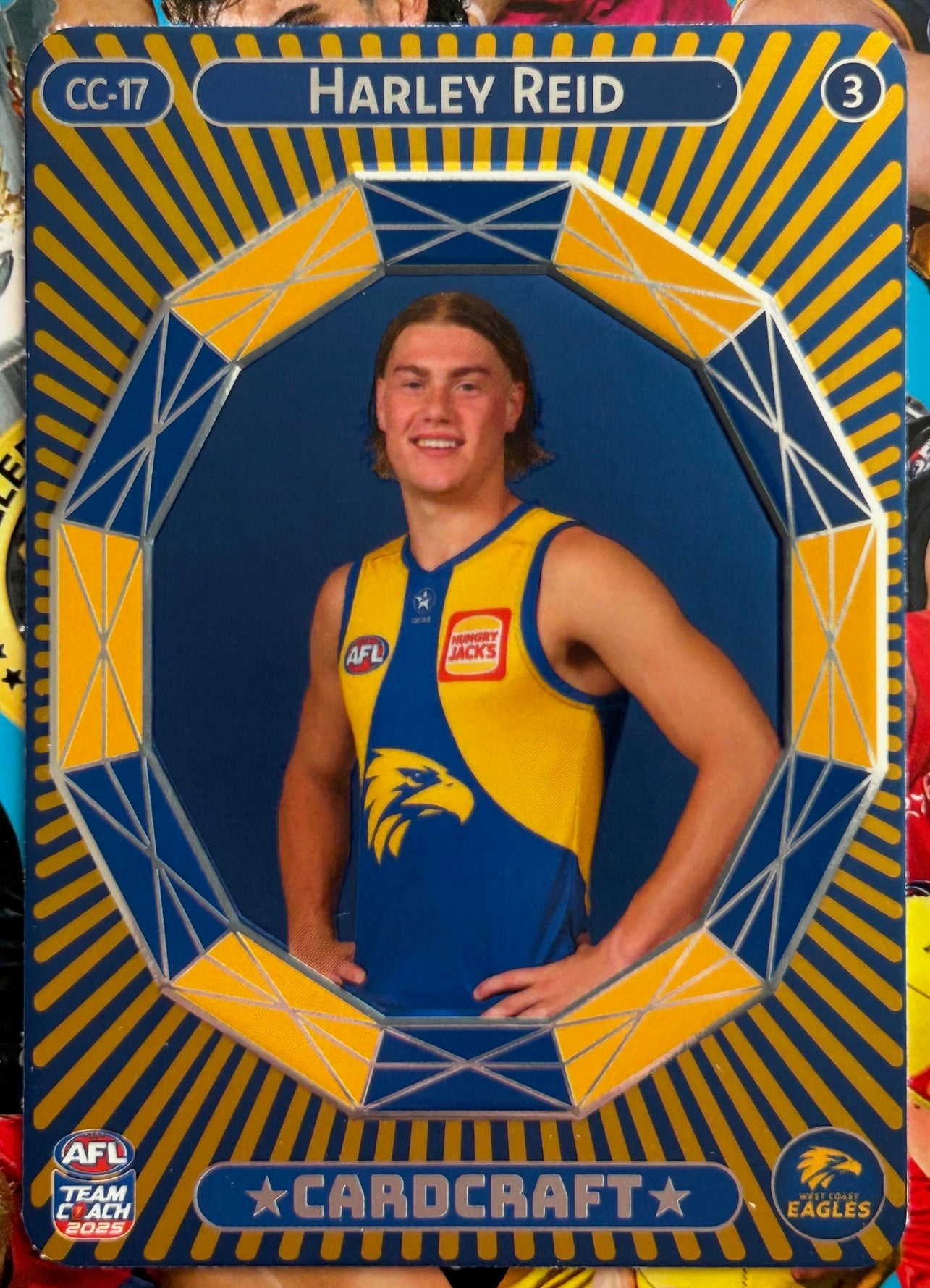 AFL Teamcoach 2025 - HARLEY REID (WEST COAST EAGLES) Card Craft CC-17 Portrait 1:6 packs
