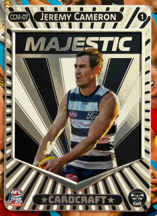 AFL Teamcoach 2025 - JEREMY CAMERON (GEELONG CATS) Card Craft Majestic CCM-07 #1 1:6 packs