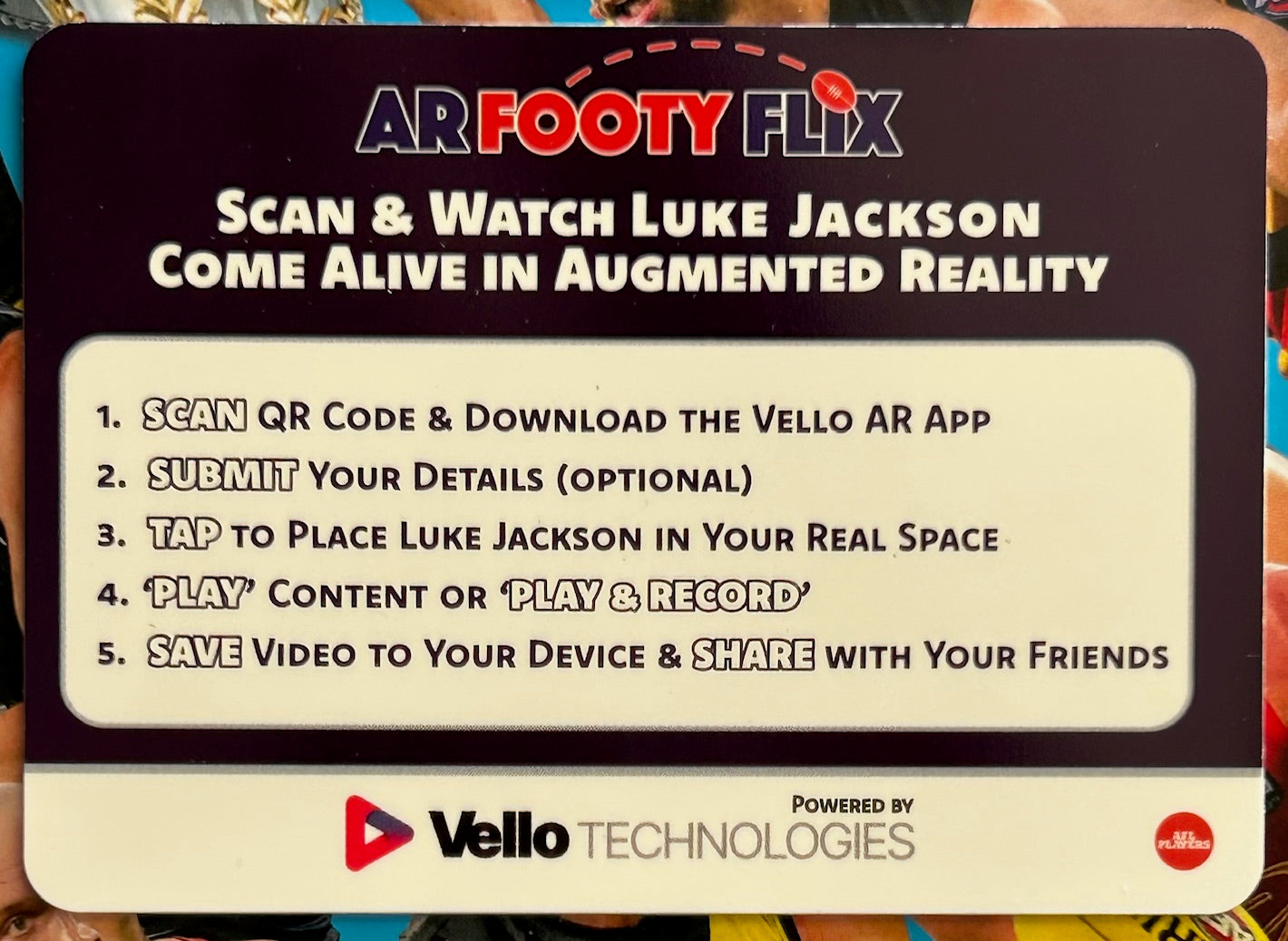 AFL Teamcoach 2025 - LUKE JACKSON (FREMANTLE DOCKERS) AR Footy Flix ARF-06