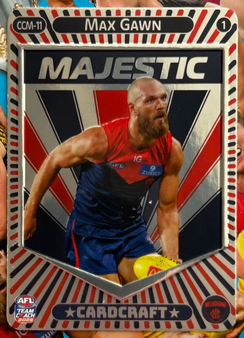 AFL Teamcoach 2025 - MAX GAWN (MELBOURNE) Card Craft Majestic CCM-11 #1 1:6 packs