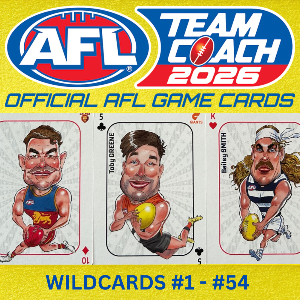 AFL Teamcoach 2026 - WILDCARD PLAYING CARDS Insert Cards (54 to collect)