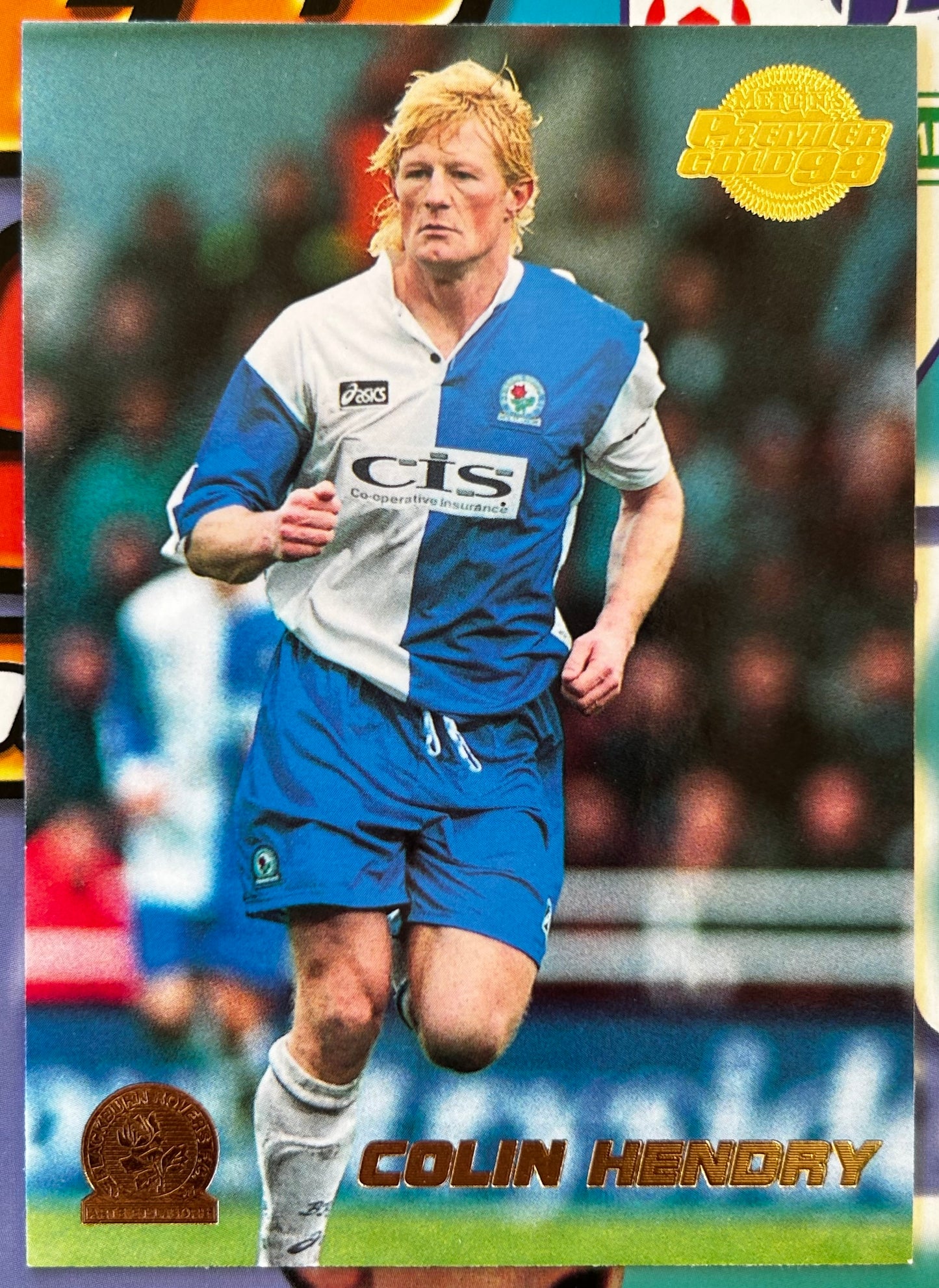 Merlin's Premier Gold 99 Trading Cards - COLIN HENDRY (BLACKBURN ROVERS) #18