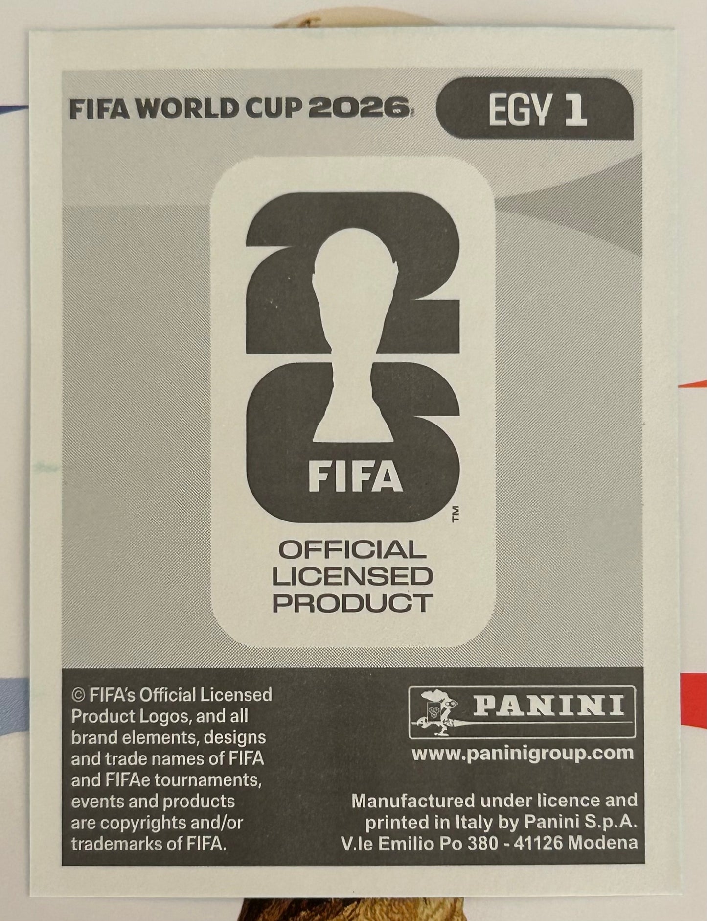 Panini FIFA World Cup 2026 Official Sticker Collection - EMBLEM (EGYPT) Foil Sticker EGY1