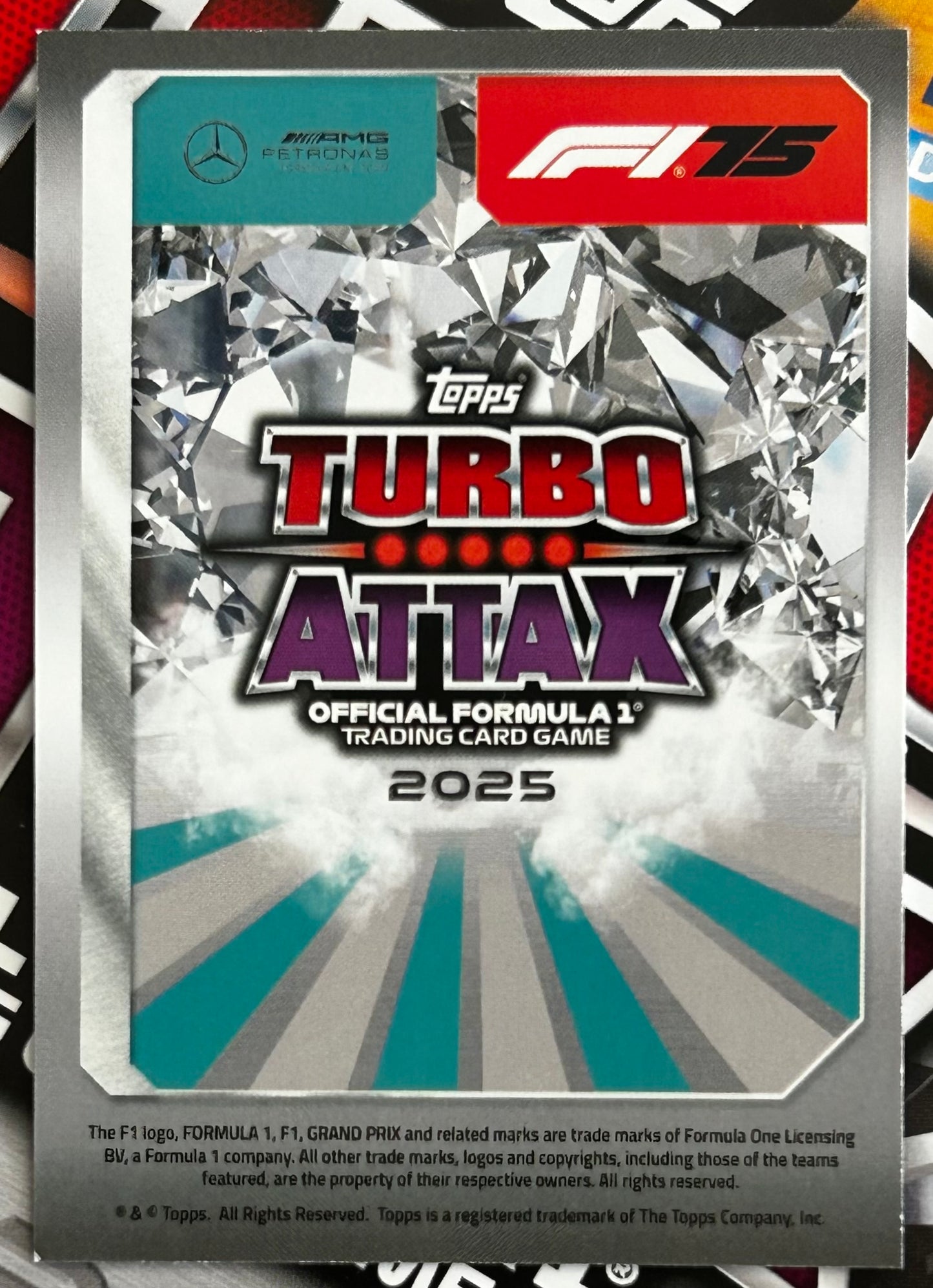 Topps F1 Turbo Attax 2025 - KIMI ANTONELLI (MERCEDES AMG) Emerald Limited Edition LE2