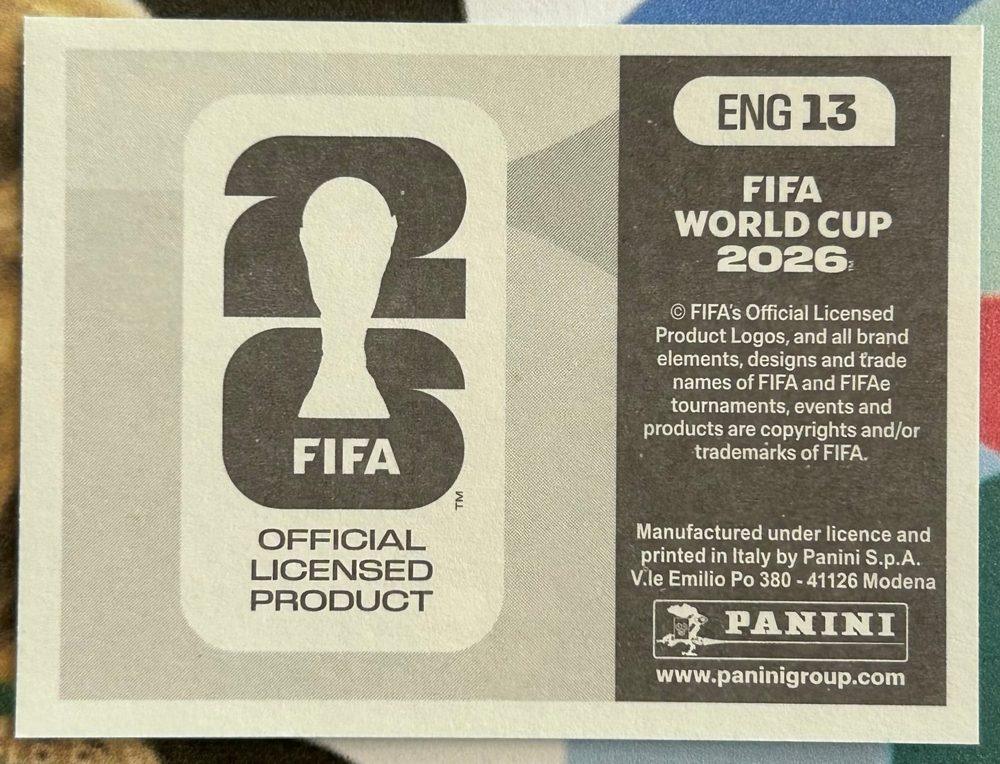 Panini FIFA World Cup 2026 Official Sticker Collection - TEAM PHOTO (ENGLAND) ENG13