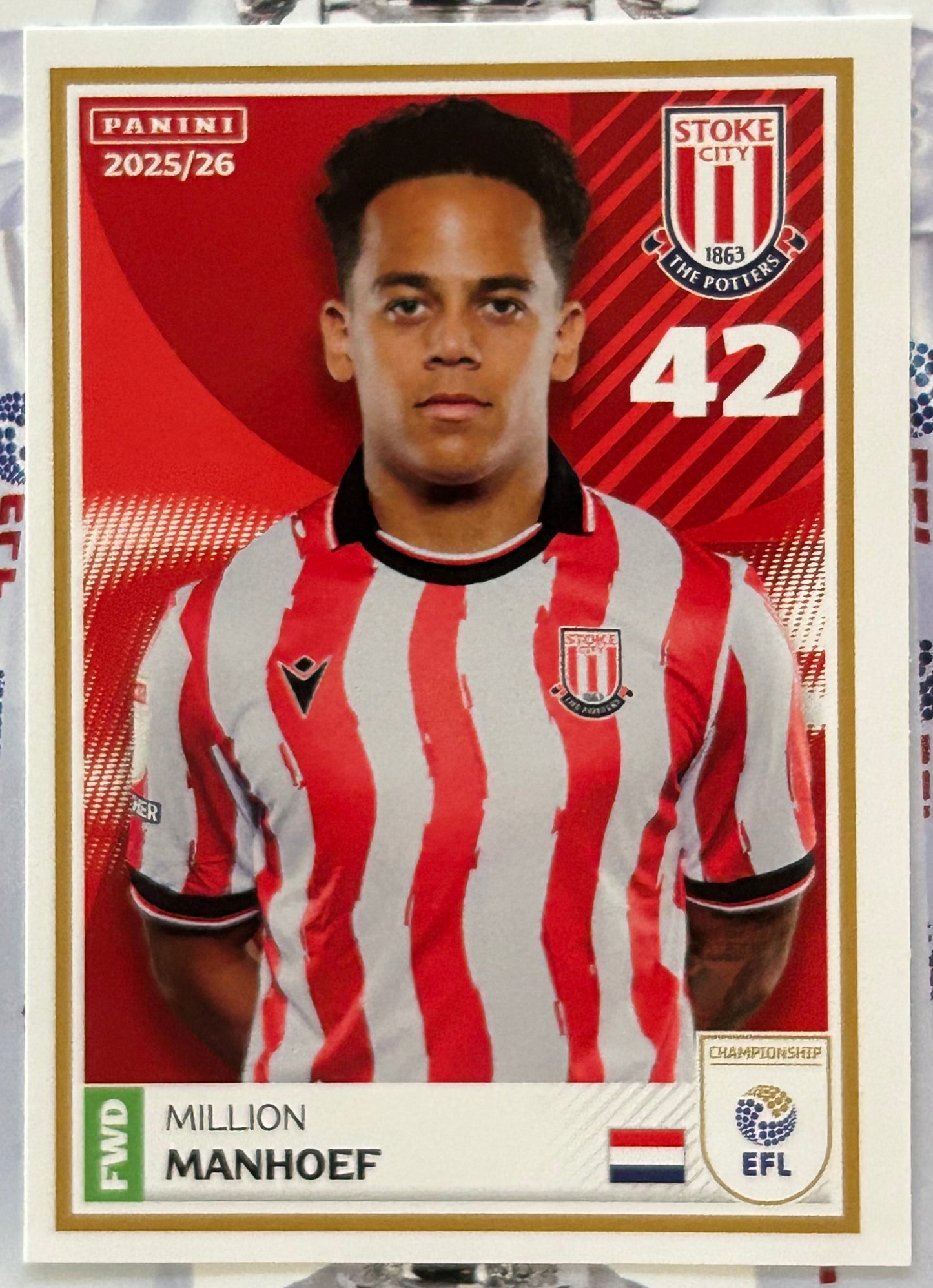 Panini EFL 2025-26 Sticker Collection - Single STOKE CITY Stickers (#383 - #400)