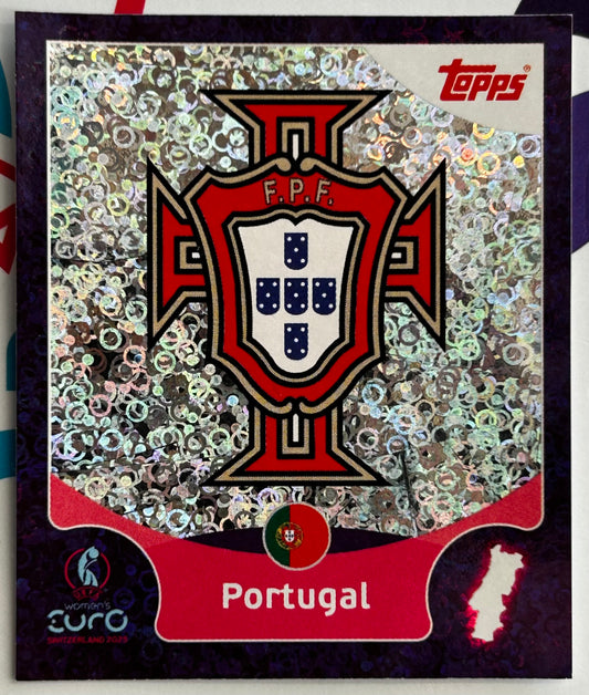 Topps UEFA Women's EURO 2025 Sticker Collection - EMBLEM (PORTUGAL) Holo Foil #18