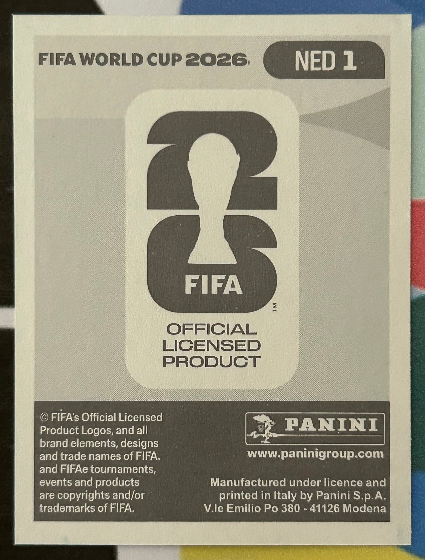Panini FIFA World Cup 2026 Official Sticker Collection - EMBLEM (NETHERLANDS) Foil Sticker NED1