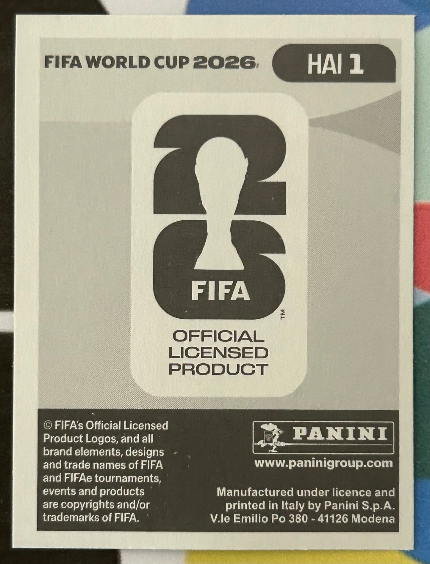 Panini FIFA World Cup 2026 Official Sticker Collection - EMBLEM (HAITI) Foil Sticker HAI1