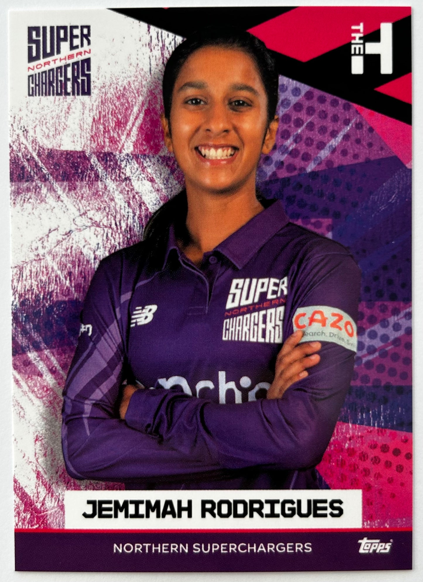 Topps The Hundred 2022 Trading Card Collection - JEMIMAH RODRIGUES (Northern Superchargers)