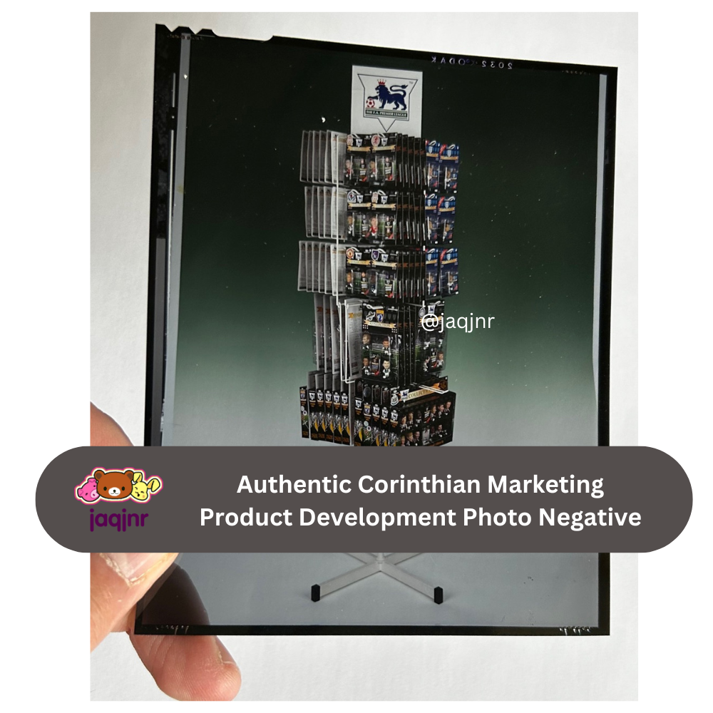 Corinthian FAPL 1995-96 RETAIL DISPLAY STAND Product Development Photo Negative