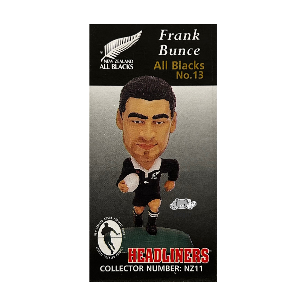 Corinthian Headliners Rugby Union - FRANK BUNCE (NEW ZEALAND ALL BLACKS #13) Collector Card NZ11