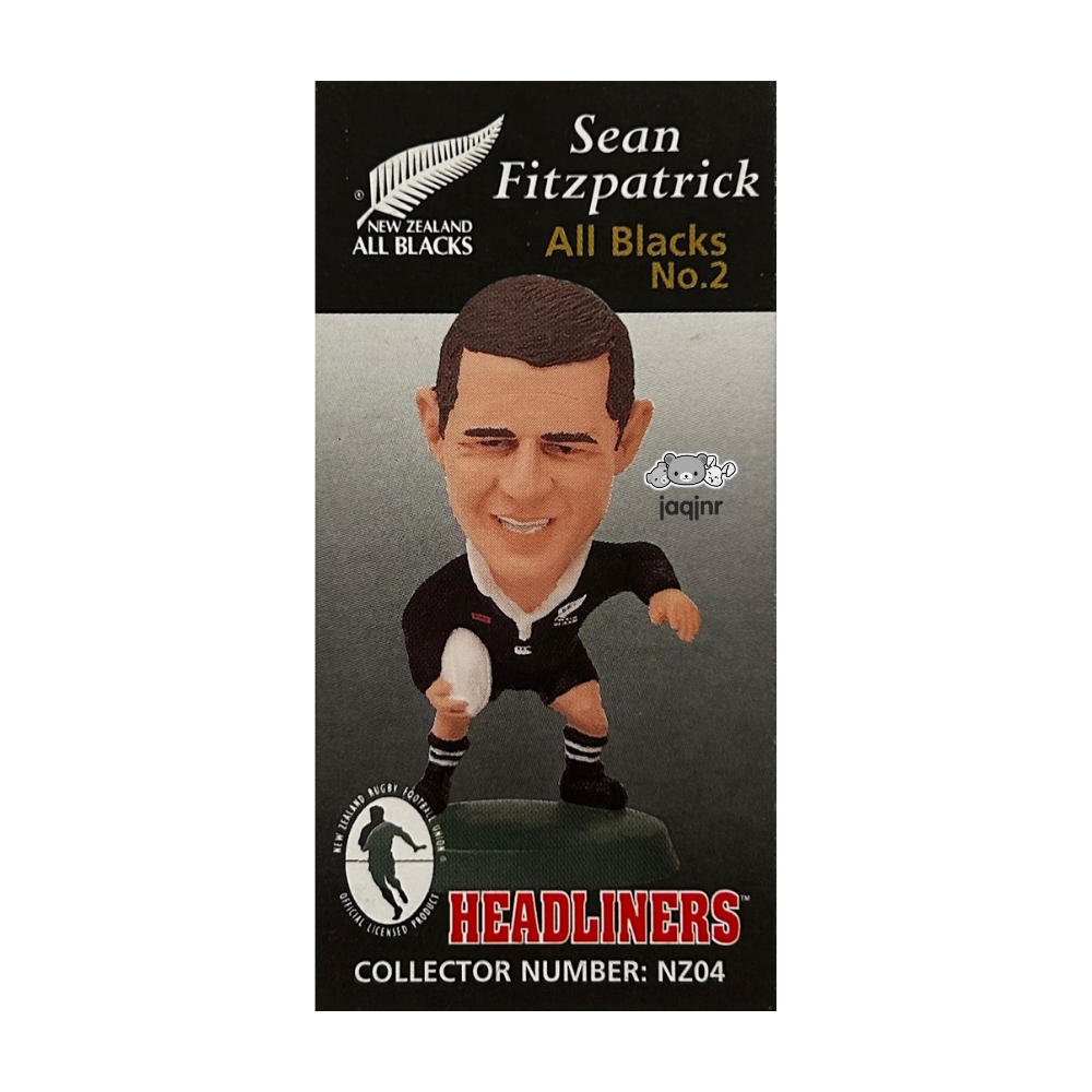 Corinthian Headliners Rugby Union - SEAN FITZPATRICK (NEW ZEALAND ALL BLACKS #2) Collector Card NZ04