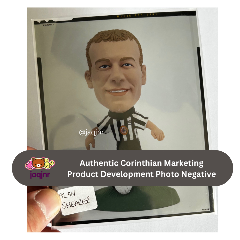 Corinthian Headliners XL UNRELEASED ALAN SHEARER (NEWCASTLE UNITED) Product Development Photo Negative