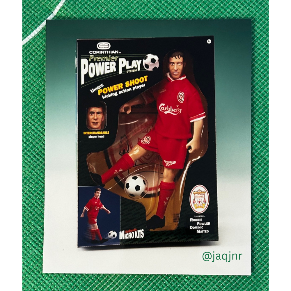 Corinthian Powerplay Photo - ROBBIE FOWLER & DOMINIC MATTEO (LIVERPOOL) Colour 6" x 4"