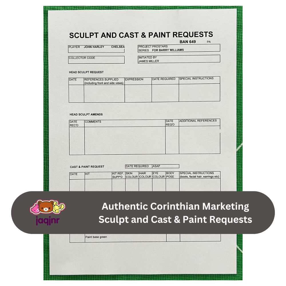 Corinthian Sculpt and Cast & Paint Request Form - JOHN HARLEY (CHELSEA) BAN649