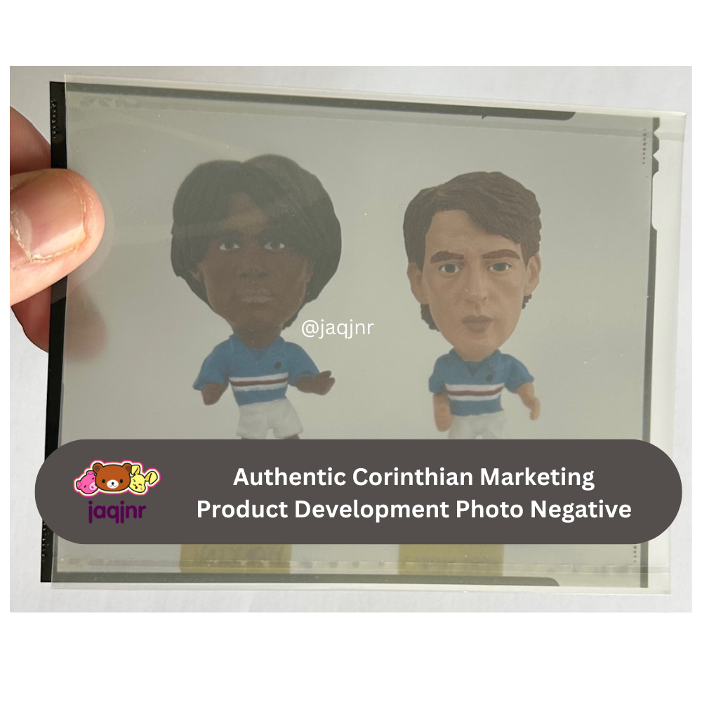 Corinthian Superstars Headliners 1996-97 KAREMBEU & MANCINI (SAMPDORIA) Product Development Photo Negative