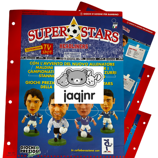 Corinthian Superstars Headliners GIOCHI PREZIOSI SPORT Retailer Advert #4 (1997)