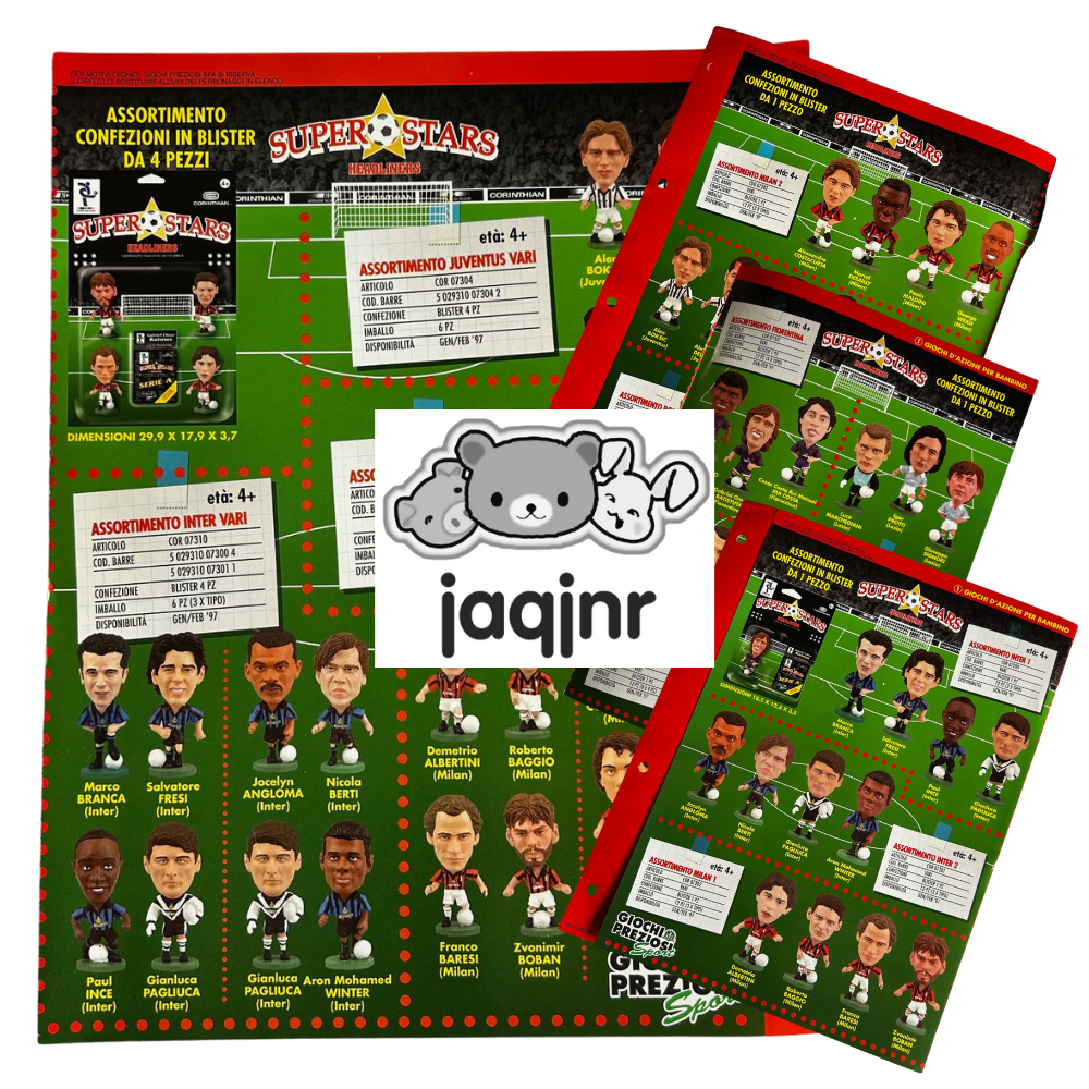 Corinthian Superstars Headliners GIOCHI PREZIOSI SPORT Retailer Advert #1 (1997)