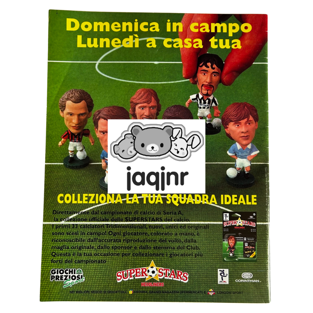 Corinthian Superstars Headliners LA GAZZETTA DELLO SPORT MAGAZINE Backpage Advert (Dec 1997)