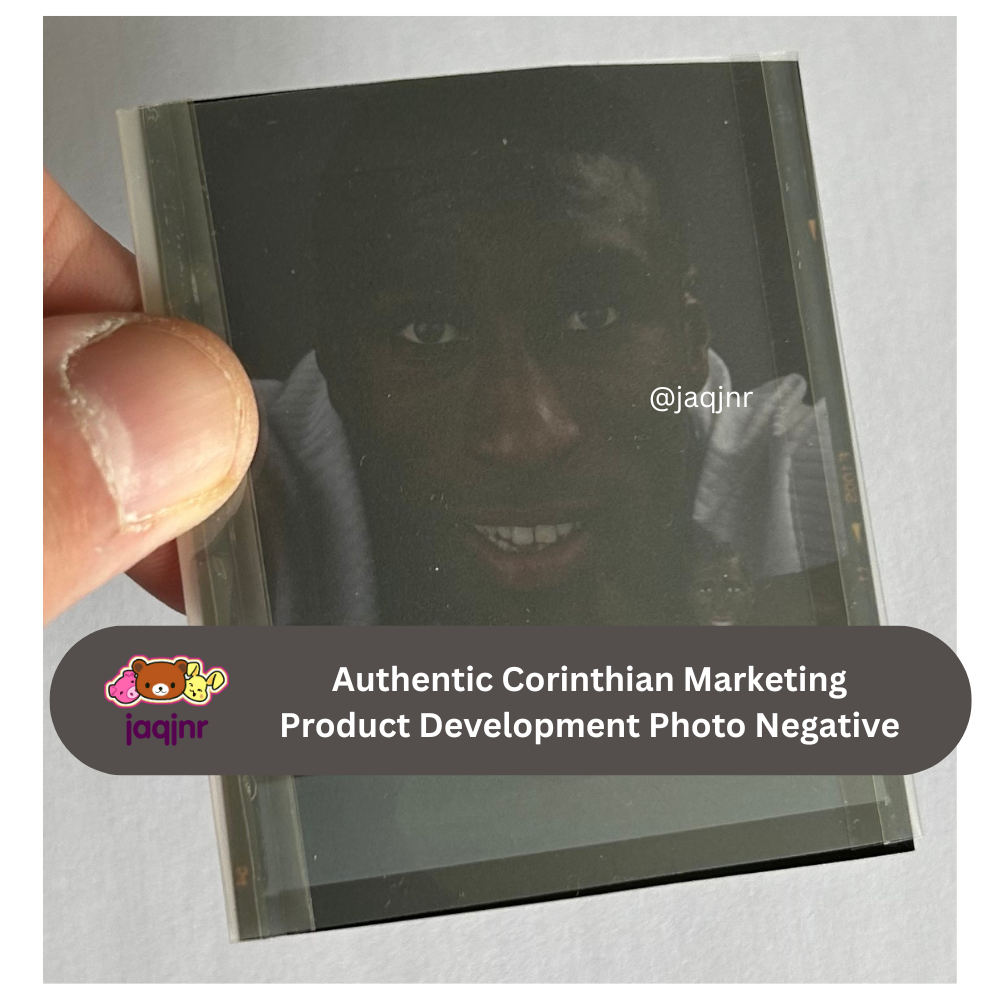 Corinthian England World Cup France 1998 SOL CAMPBELL WITH FIGURE Product Development Photo Negative