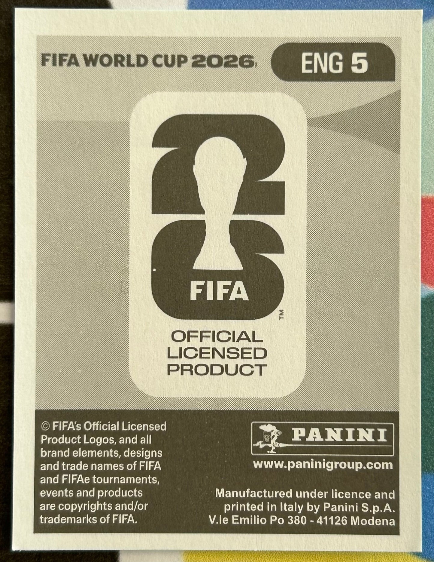 Panini FIFA World Cup 2026 Official Sticker Collection - EZRI KONSA (ENGLAND) ENG5